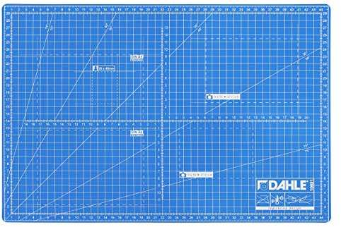 Dahle Schneidematte A3 (30 x 45 cm, selbstheilend, beidseitig nutzbar, mit Raster) blau