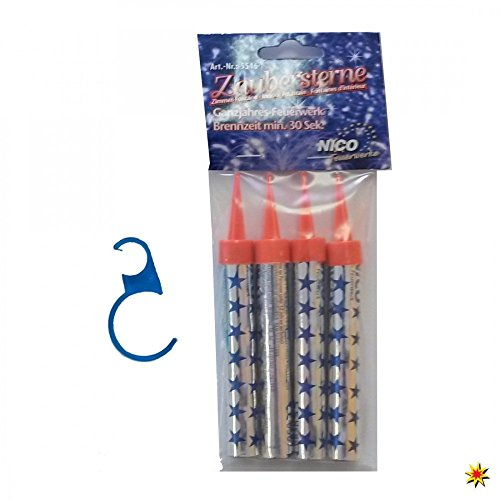 Krause & Sohn Flaschenclip mit 4 Eisfontänen 30 Sek. Halterung für Sektflasche Zimmerfontäne