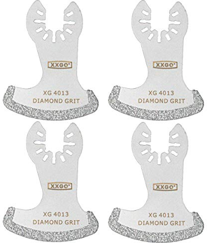 XXGO 4 Pcs Diamond Multi Tool Grout Remover Blades for 1/8 Grout Removal XG4001S
