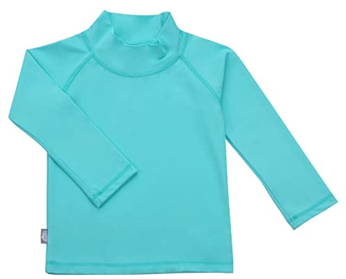 Jan & Jul Kinder Langarm-UV-Shirt, Schnelltrocknende Sonnenschutzkleidung für Jungen und Mädchen (Lagune, Größe 2T)
