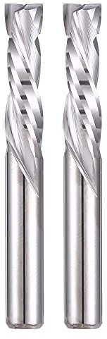 EU_HOZLY - Fraise hélicoïdale à compression Up&Down, diamètre de coupe 6 mm, manche 6 mm, longueur de coupe 22 mm, fraise CNC pour sculpter le bois