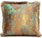 Kare Design Kissen Antique Fringe, Braun, 45x45cm, Zierkissen, Dekokissen, Couchkissen mit Reißverschluss, Samtbezug