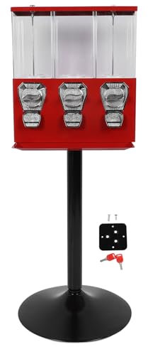 Máquina Expendedora de Dulces, Máquina Antirrobo de Chicles con Soporte, Cajas de Dulces Individuales para Bolas Saltarinas, Nueces de Caramelo