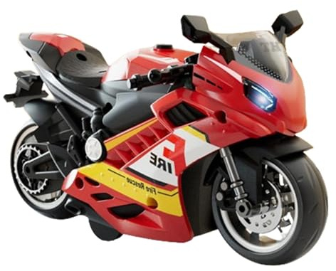 Rrlihjgu Motocicleta con Luz y Sonido, Moto de Juguete, Luces de Colores, Moto Eléctrica para Niños y Adultos