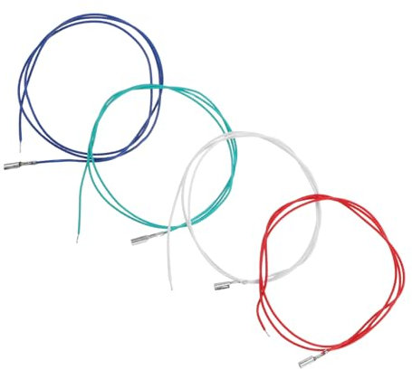 BESTonZON 4piezas Cable Fono Para Tocadiscos Reemplazo De Cabezal De Accesorio De Reparación Cable De Repuesto Compatible Fonógrafo Estéreo