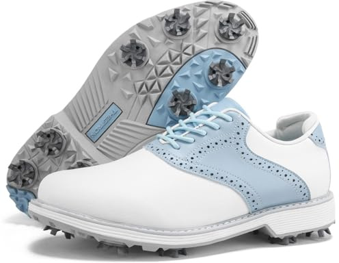 Dwihuize Dam golfskor Brogue spikiga golf träningsskor Vattentäta casual business sneakers halkfria bekväma