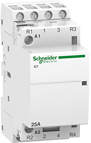 Schneider Electric Acti 9 ICT iCT Leistungsschütz / 230 V ac Spule, 4 -polig 2 Schließer + 2 Öffner, 400 V ac / 25 A