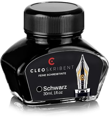 Cleo Skribent skrivbläck i bläckflaska, svart, 30 ml reservoarbläck