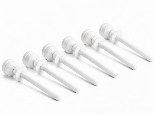 FERPASA® - Bloqueo de Seguridad para Ventana Corredera y Persiana – Pack de 6 Unidades – Acabado Blanco – Pasador-Seguro para Hogar, Protección Antirrobo y Anticaídas para Niños y Mascotas