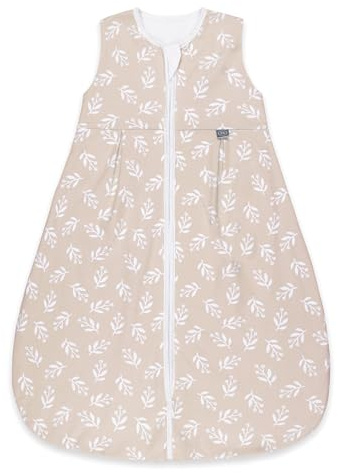 emma & noah Sacco a pelo per neonati 1.0 TOG, Sacco a pelo per tutto l'anno per la primavera, l'estate e l'autunno, 100% cotone biologico, certificato Oeko-TEX, sacco a pelo per neonati (Fiori Sabbia