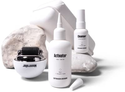 Haarwachstumsset mit Aktivator Haarwachstumsserum und The Moonroller Haarfollikel Stimulator (50)