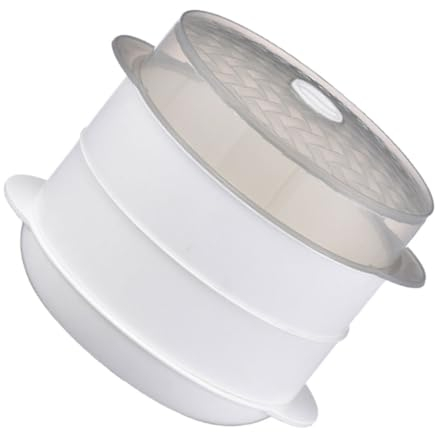 BIUDECO 1juego Vaporera De Microondas De Doble Capa Contenedor Multifuncional Para Cocinar Al Vapor Para Calentar Alimentos y Verduras Cocina Diseño Científico Para Preservar La Humedad