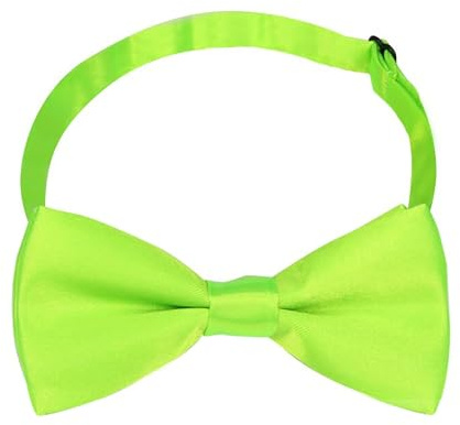 MAIANY noeud papillon enfant, pour Enfants et Garçons, Taille réglable, pour Cérémonies de Mariage, Fêtes et Anniversaires, Accessoire de Mode pour Enfants (Vert fluo)