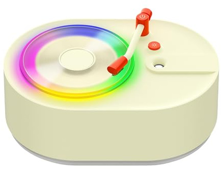 Humidificador Para Dormitorio | Humidificador de Aire Compacto con Difusor de Aceites Esenciales - 2 Modos de Silencioso + Luz Ambiental Multicolor para Hogar y Aromaterapia