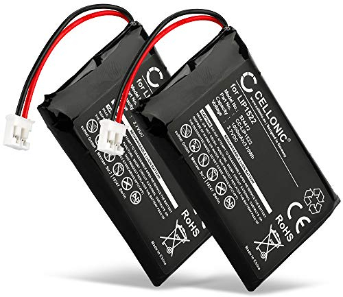 CELLONIC, Battery for Game console compatible with Sony Dualshock 4 V2, LIP1522, CUH-ZCT2E (3.7V, 1000mAh) 2 Pieces