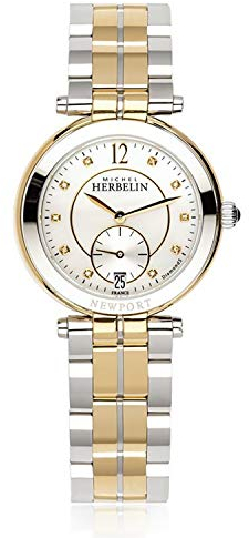 Michel Herbelin 18384/BTR89 Damen-Uhr Newport Analog Quarz Edelstahl-Band