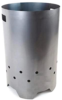 Volcann Garden Waste Incinerator Bin - Great British Heavy-Duty Steel - Rustic Over Time - Large Garden and Outdoors Furnace and Incinerator - Solid Construction