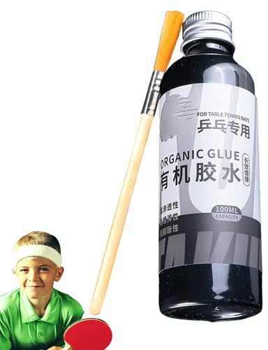 Colla In Gomma Racchetta Da Tennis Da Tavolo, Colla Per Pipistrello Da -tavolo, 100 Ml Di Detergente Per Racchetta Da Tennis Con Pennello, Colla A Racchetta Da Tennis, Progettata Specificamente