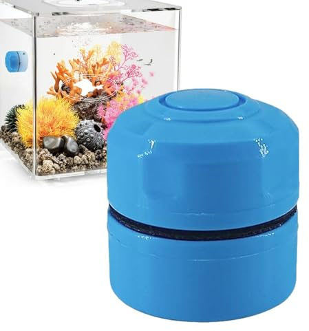 Limpiador magnético para acuario – Rascador de algas y cristales antiarañazos | Herramientas para acuarios, imán potente para eliminar algas, suciedad y residuos de agua