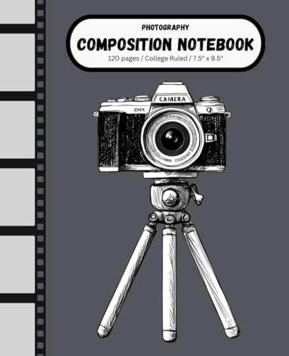 Shutter Notes: Cute Photographer’s Notebook (120 Pages, College Ruled, Gray Card Cover): Aesthetic Photography Journal with College-Ruled Pages & Stylish Interior Design