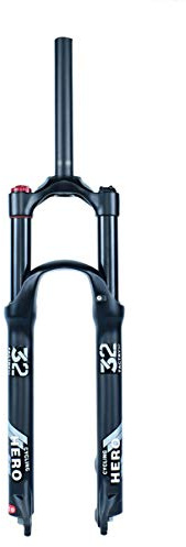 Cykelupphängningsgafflar 26 27,5 29 Tum MTB Skivbromsgaffel Cykelgafflar 1-1/8 Snabbsläpp Res 110mm Manuell/Fjärrspärr Svart(Straight HL,29)