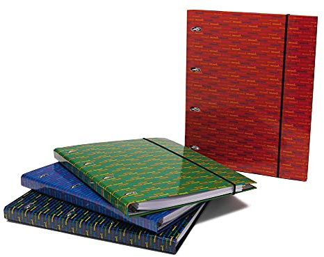 Liderpapel 52395 mappar kartong LIDERPAPEL serie multifoder A5 148 x 210 mm 4 ringar 20 mm 120 ark 5 ränder 5 mm rutiga olika färger