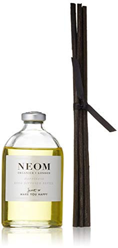 NEOM Happiness Reed Diffuser Refill 100ml | Neroli, Mimosa & Lemon | Scent to Make You Happy | 1103074