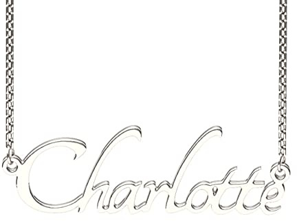 Drawelry Sterling Silver Personalised Name Necklace Engraved Nameplate Necklace Customised Plated Rose/Black Gold Jewellery Initial Necklace Birthday Gift for Women Men Teenage (Love Yourself)