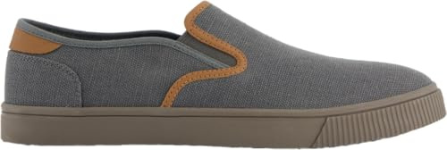 TOMS Men's Baja Sneaker, Graphite Heritage Canvas/PU Trim, 12 UK