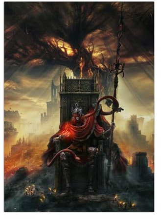 Displate Elden Ring Metalposter Elden Ring Poster Elden Ring Deko Elden Ring Merch Elden Ring - Lands Between - Shadow of the Erdtree Poster 67,5x48cm