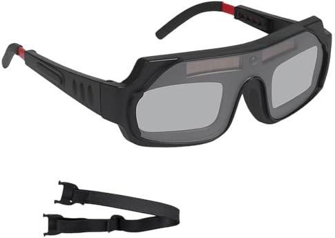 1 Pcs Welding Goggles, Professional Welding Glasses with Adjustable Headband, Essential Eye Protection for Arc Welding Operations and Metal Fabrication Tasks, Durable Design for Welding Sessions