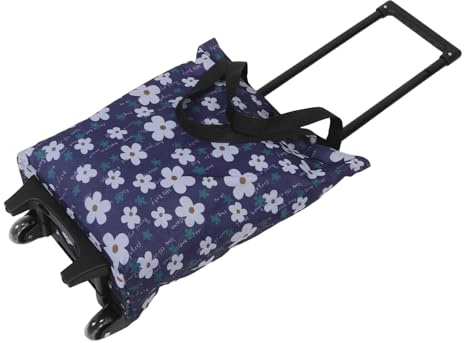 LALADEFIEE Carrello Pieghevole con Ruote per Scale, Resistente e Leggero in Oxford e Plastica, per Appartamento e Campeggio