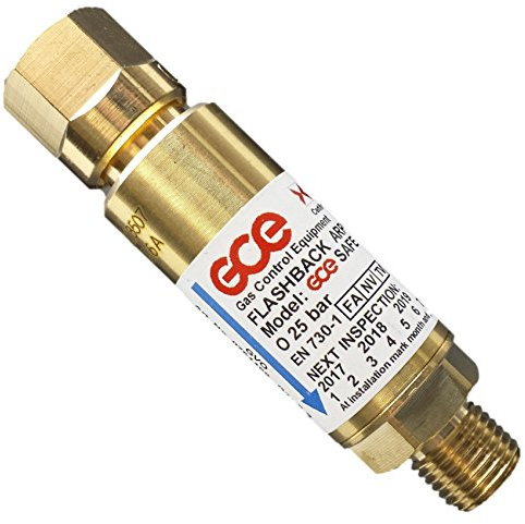 GCE Rhöna Rückschlagventil Sauerstoff FBA SG3 1/4 Edelstahl 10 1/4 25 bar