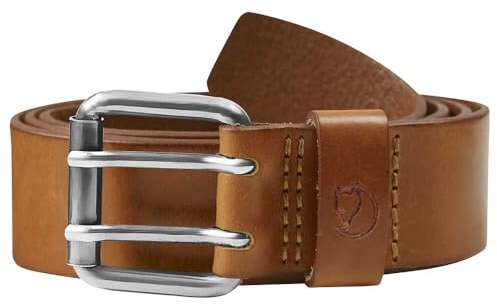 Fjällräven Unisex Singi Two-pin Gürtel, Leather Cognac, 75 cm