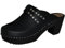 HOLZSCHUHVERSAND Original Schwedische Clogs - mit Nieten schwarz - pflanzlich gegerbtes Leder clgec947s, Größe: 39