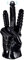 OnundOn Vibratore per dita medie, dildo vibrante, guanti per masturbazione, impermeabili, in lattice, fetish, guanti multifunzione (1 guanto per la mano destra)