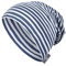 Sterntaler Unisex Baby Slouch-Beanie - Gestreiftes Mütze aus Bedrucktem Singlejersey - Mittelblau, Größe 47