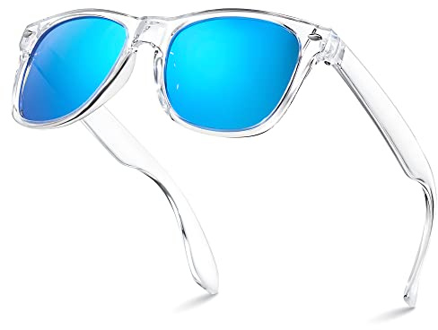LEICO FASHION Kids Polarized Retro Sunglasses for Boys Girls Age 3-12 Shatterproof Frame UV Protection Toddler Children Sun Glasses