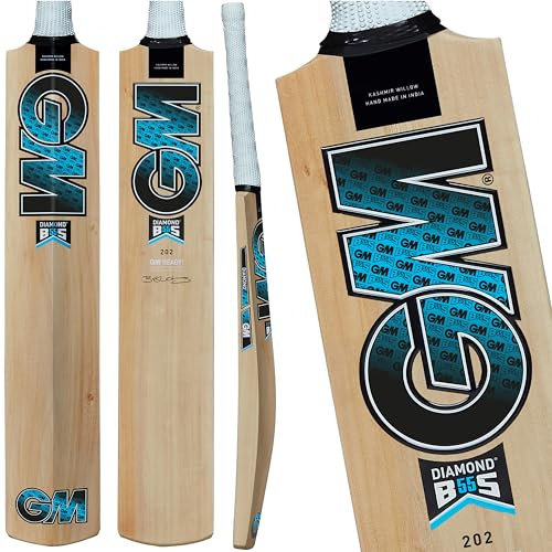Gunn & Moore Diamond 101 Bs55 Batte de Cricket Jeunesse Unisexe, Naturel, Size 5-Player Height 150-157cm
