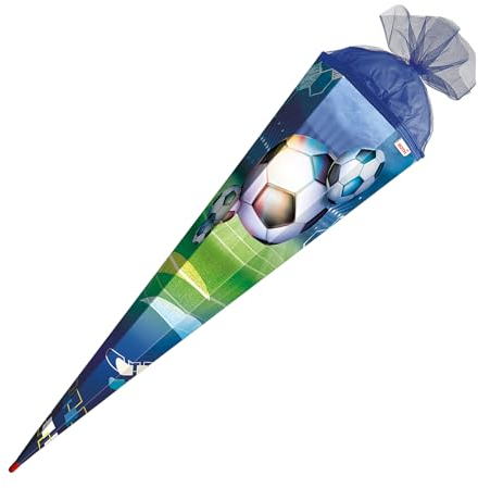 Schultüte / Zuckertüte / 85cm / eckig / Fußball