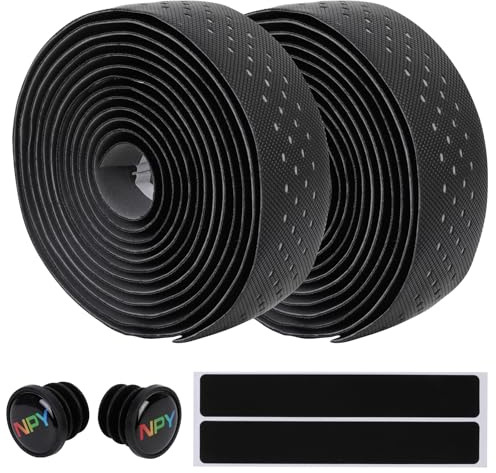 Oumers Bike Handlebar Tape, Road Bike Handle Tape Bike Handle Straps Anti-Slip Bicycle Handlebar Grip Tape Self Adhesive Handle Tape Cycling Bike Handle Wraps