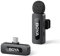 BOYA BY-V10 - Micrófono inalámbrico para iPhone 15/16, Android 48 KHz/16 bits, 9 baterías, cancelación de Ruido, micrófono de lavalier USB-C, micrófono de Clip de 360° para grabación de vídeo