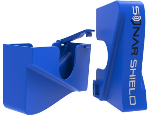 Sonar Shield Transducer Cover for Garmin LiveScope Plus LVS34 – Pro Series Impact-Resistant Travel Case (Blue)
