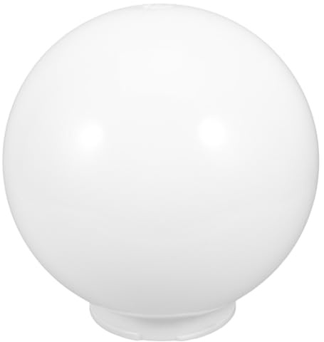 Pantalla de Lámpara Esférica Acrílica white Leche Diámetro 250 MM 120 MM de Apertura para Iluminación Exterior Reemplazo para Farolas y Lámparas Colgantes Resistente