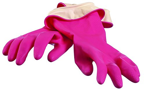 Casabella Premium Waterblock Reusable Household Cleaning Gloves, Medium