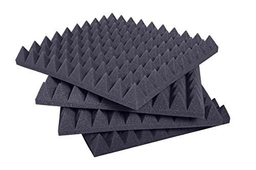 Keyhelm - Pannelli Fonoassorbenti Piramidali 50x50x6 D25 Pacco Da 20 | Correzione Acustica Medio-Alte Frequenze | Studio di Registrazione