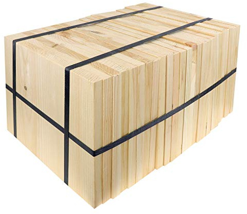 AAMA Martial Arts Taekwondo Karate Pine Wood Breaking Board Bundle - Assorted Size & Thickness - 8 x 11 x 3/4 (25pcs/Bundle)