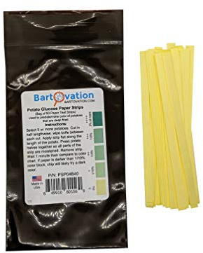 Bartovation Potato papel de prueba de glucosa de almidón (bolsa de 50 tiras de papel)
