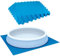 #11 Poolunterlegmatte aus Eva in Blau - 0,4cm dick - 48x48cm - passend zu einem Quick-up Pool von Ø305 cm - Stecksystem in Puzzleform