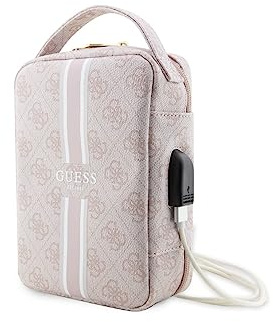 GUESS PU 4G Printed Stripes Travel Bag Pink - GUHBP4RPSP